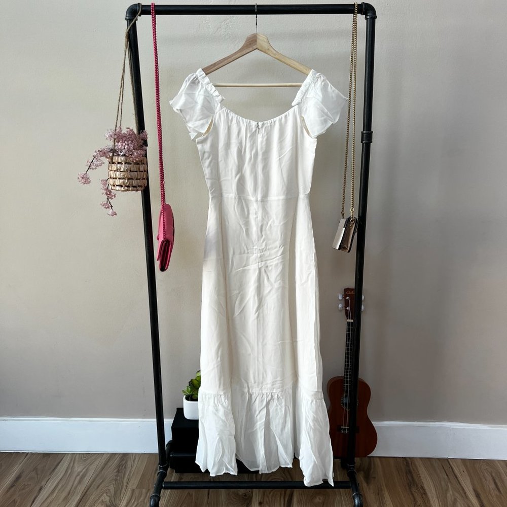Reformation Butterfly Dress in Ivory - Picture 2 of 15